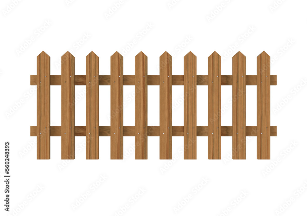 Wood fence