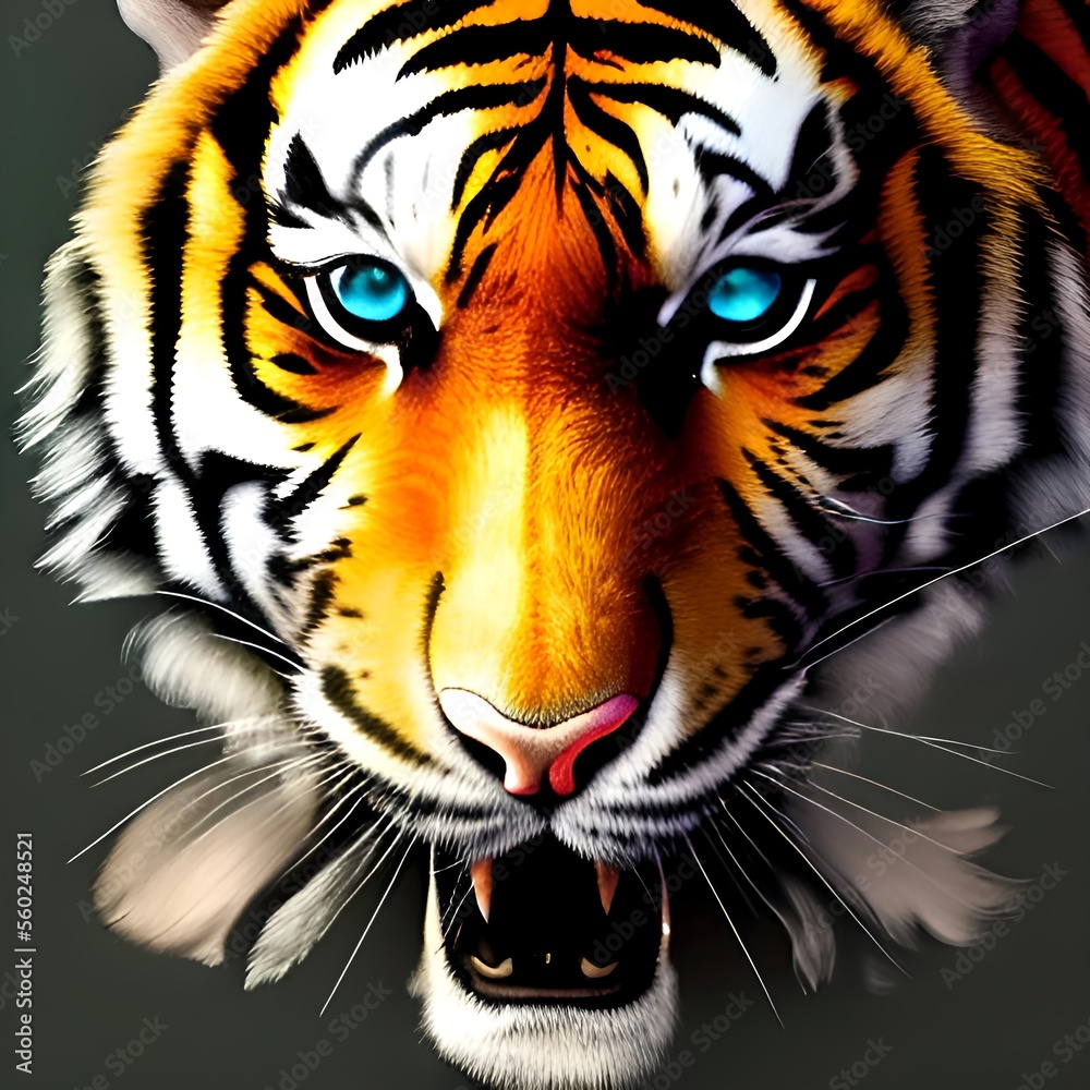 head of tiger head of tiger