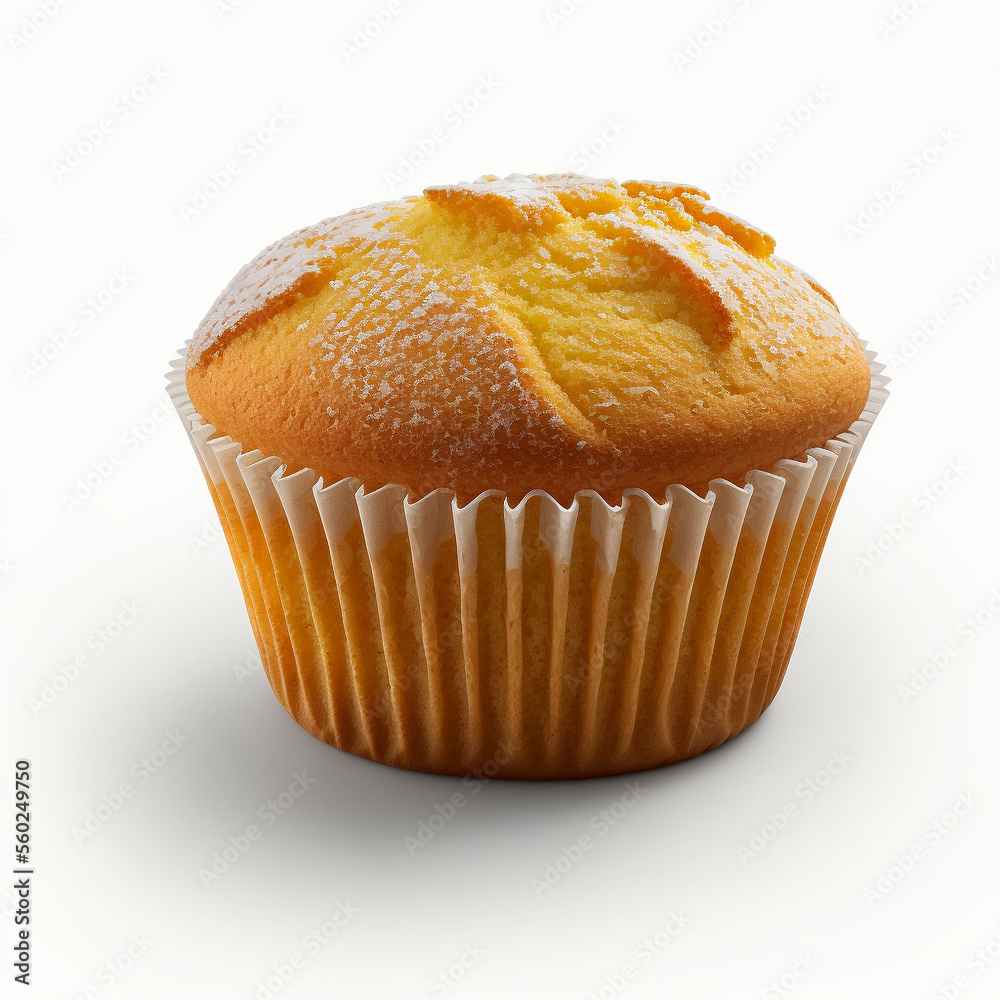 Tasty Muffins on White Background Tasty Muffins on White Background