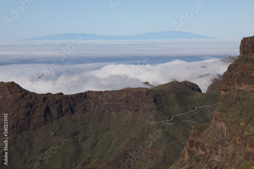 Blick auf La Gomera von Teneriffa