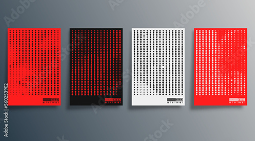 Halftone minimal design for flyer, poster, brochure cover, background, wallpaper, typography or other printing products. Vector illustration.