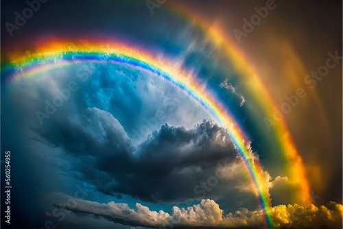 Rainbow after the Storm: A Spectacular Sight in the Sky, Generative AI