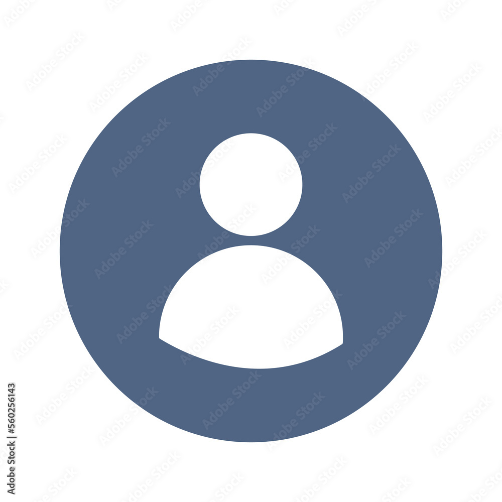 avatar, round business icon for presentation, business sticker