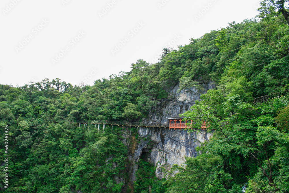 Pathway on the mountain in China