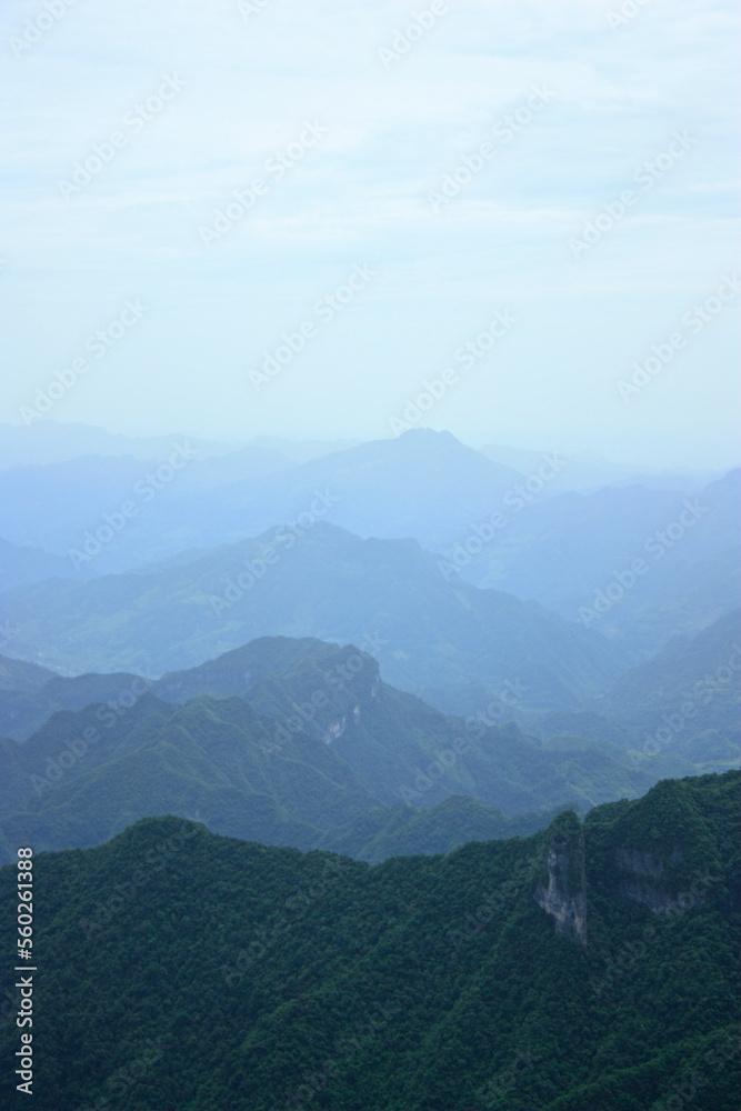 landscape with fog