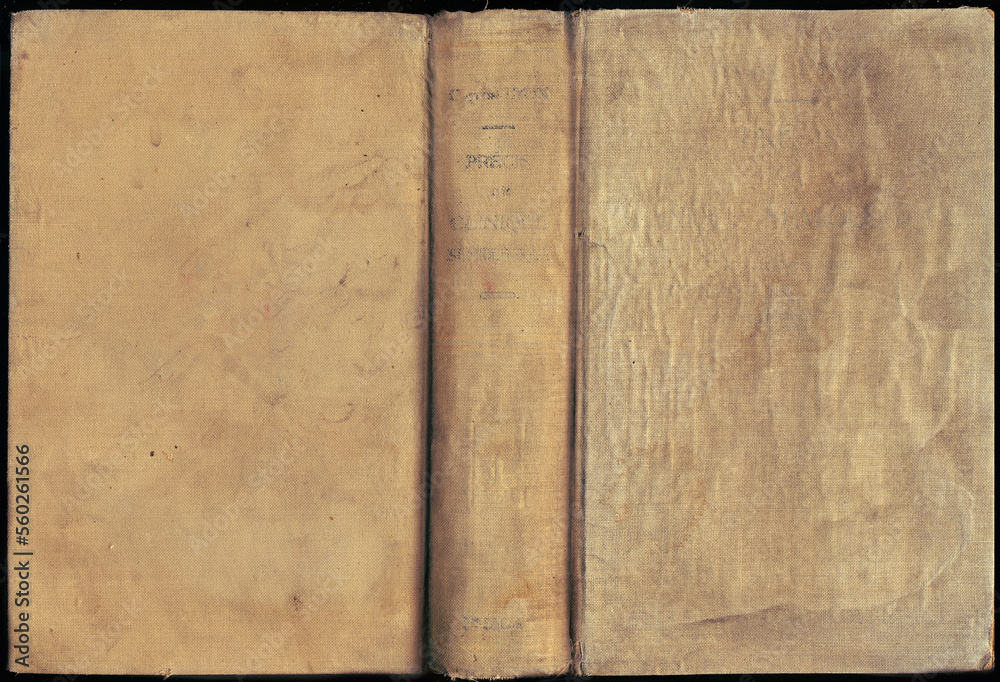 Old clear pages from vintage book
