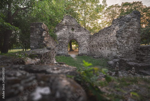 Medieval ruin temple at lak...