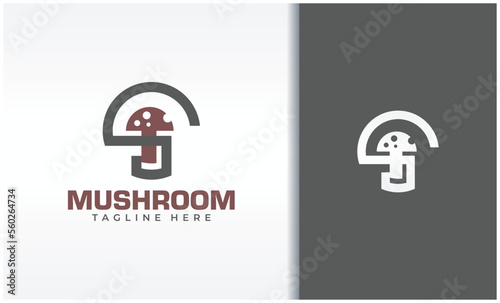 S letter mushroom logo