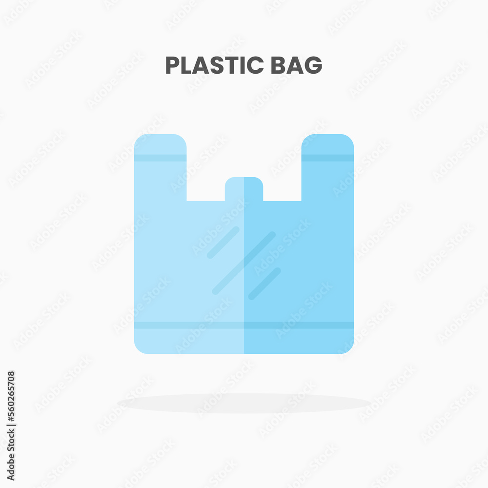 Plastic Bag icon flat. Vector illustration on white background. Can used for web, app, digital product, presentation, UI and many more. Plastic Bag icon flat. Vector illustration on white background. Can used for web, app, digital product, presentation, UI and many more.