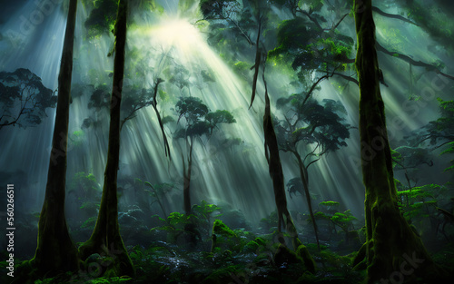 Series of Generative AI Landscape Daintree Rainforest © Patrick Shan Boe