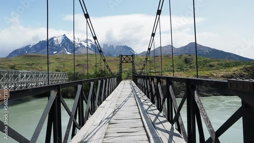 bridge over the river Patagonia