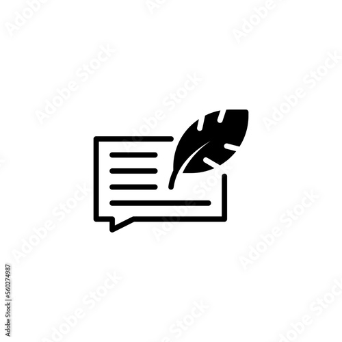 writing dialogue icon