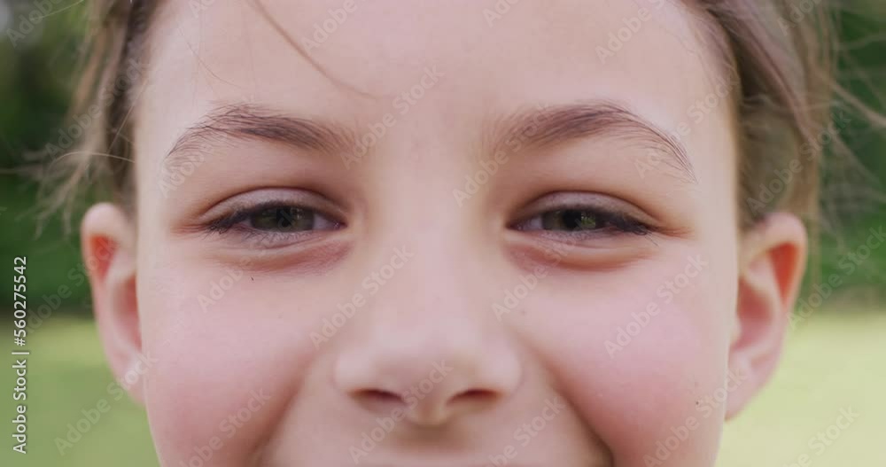 Portrait of happy caucasian girl looking at camera and smiling Portrait of happy caucasian girl looking at camera and smiling