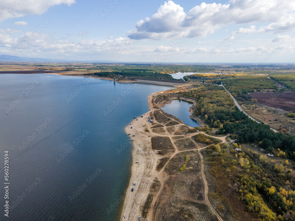 Aerial view of Pyasachnik (Sandstone) Reservoir, Bulgaria Aerial view of Pyasachnik (Sandstone) Reservoir, Bulgaria