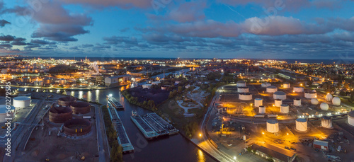 Lake George Canal, Oil Refinery, East Chicago, Indiana photo