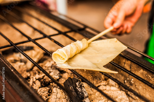 Grilled cheese on a stick