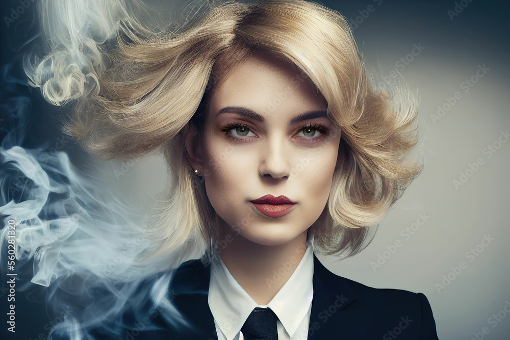 Beautiful girl portrait ,not a real person, made with Generative AI Beautiful girl portrait ,not a real person, made with Generative AI