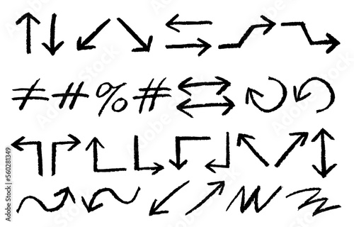 arrow icon in various forms, 
다양한 형태의 화살표 아이콘