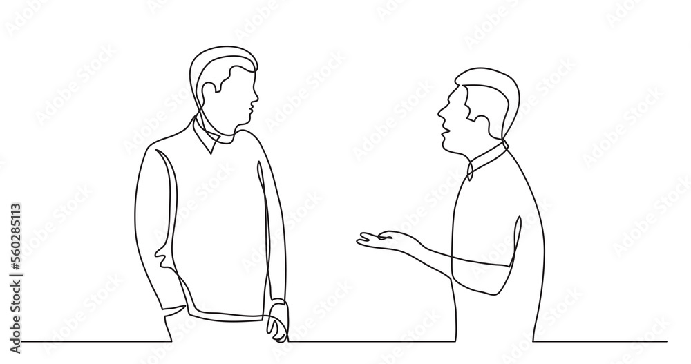 two men talking arguing with speech bubbles - PNG image with transparent background