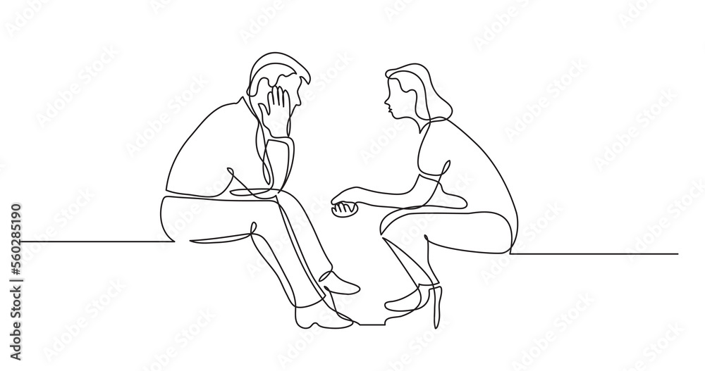 young man and woman talking having conversation - PNG image with ...