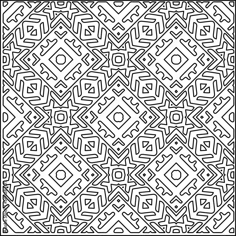 Stylish texture with figures from lines.
Abstract geometric black and white pattern for web page, textures, card, poster, fabric, textile. Monochrome graphic repeating design.
Stylish texture with figures from lines.
Abstract geometric black and white pattern for web page, textures, card, poster, fabric, textile. Monochrome graphic repeating design.
