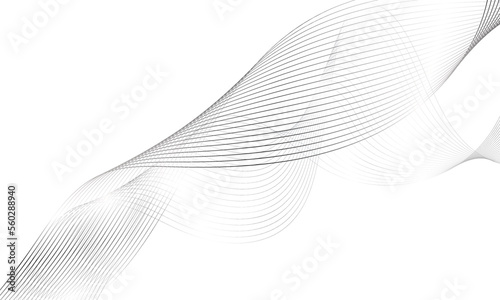 Abstract colorful wave element for design. Digital frequency track equalizer. Stylized line art background.Vector illustration.Wave with lines created using blend tool.Curved wavy line, smooth stripe