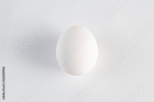 Huevo en fondo blanco