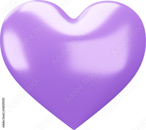 purple heart isolated transparent background
