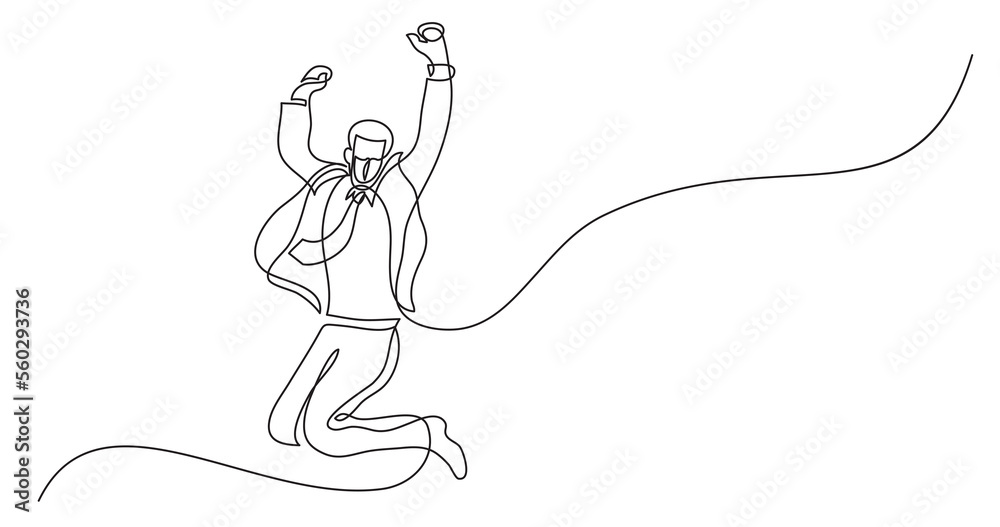 continuous line drawing businessman jumping joy wearing face mask - PNG image with transparent background continuous line drawing businessman jumping joy wearing face mask - PNG image with transparent background