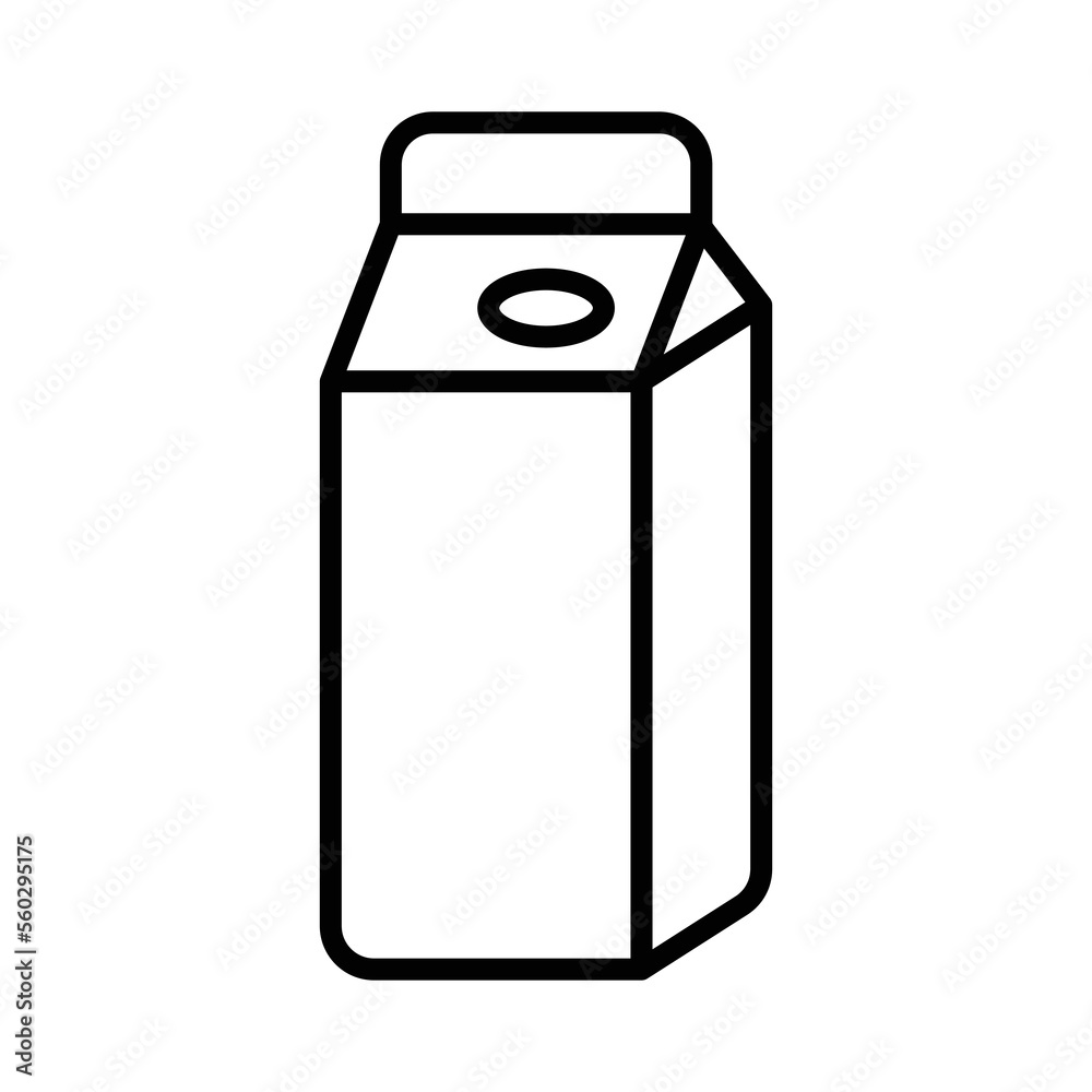 Milk box icon vector design template Milk box icon vector design template