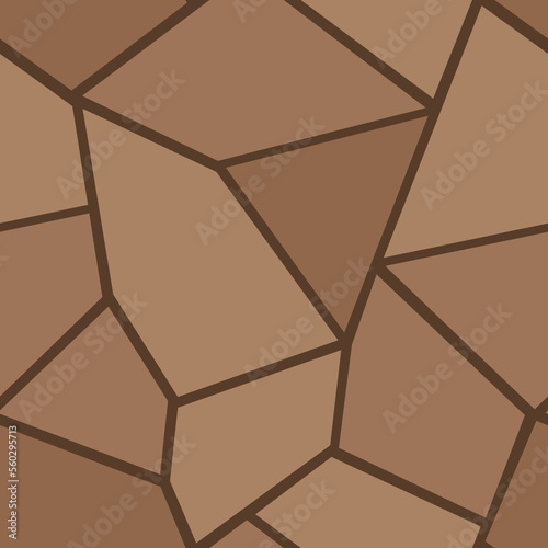 Pavement stones seamless pattern. Street cobblestone tile path, sidewalk and garden patio floor texture, outdoor concrete alley. Bricked and pebbled surface for wall or ground