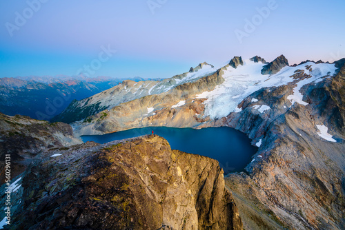 Blue Hour over Mount Daniel in the Alpine Lakes Wilderness area