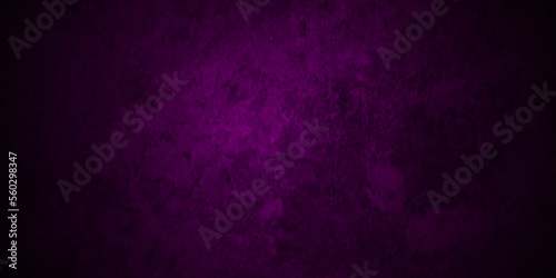 Purple stone concrete grunge wall texture and backdrop background anthracite panorama. Panorama dark black and purple stone marble slate backdrop vanttege background or texture.