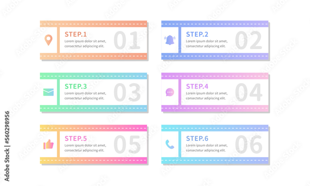 A business infographic of the ticket pattern, a diagram template used to describe the steps A business infographic of the ticket pattern, a diagram template used to describe the steps