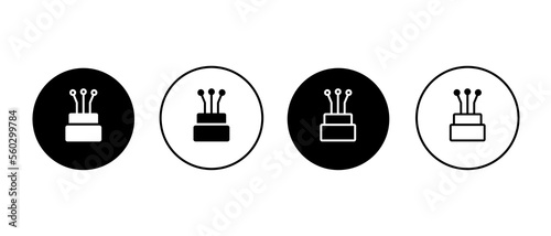 Fiber optic cable icon Vector illustration. Technology concept - stock vector.