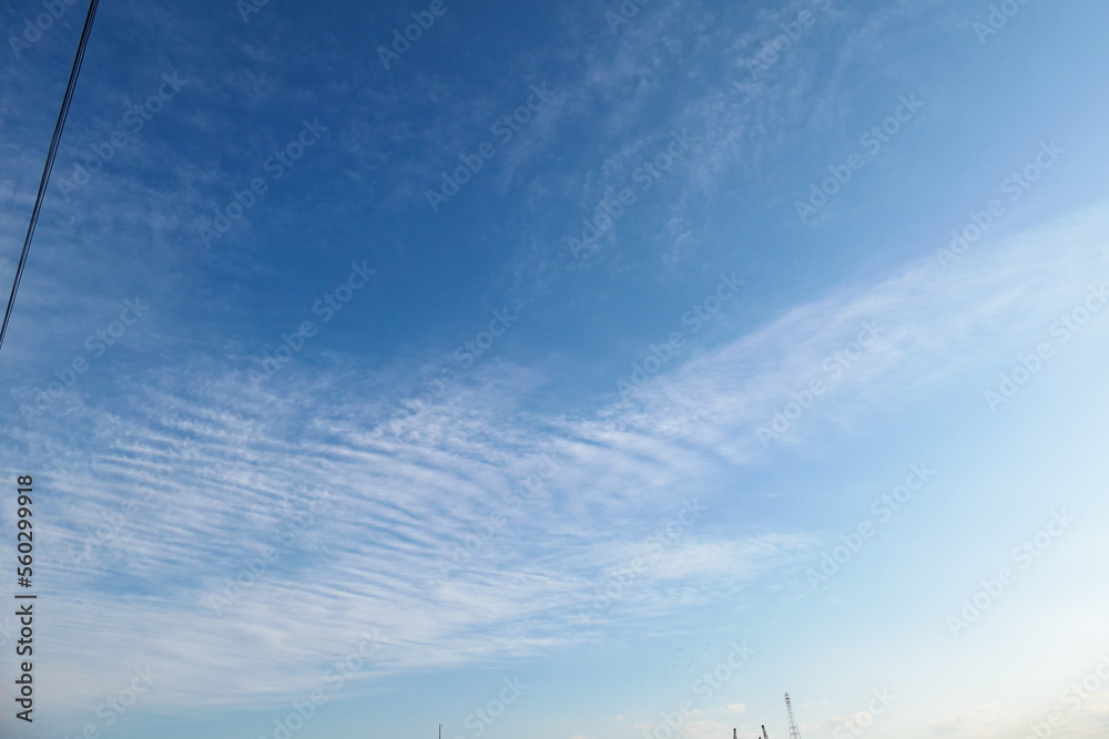 青い空に白い雲