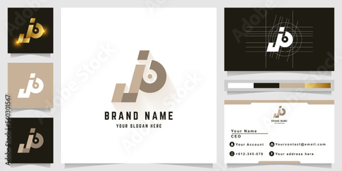 Letter jo or jp monogram logo
