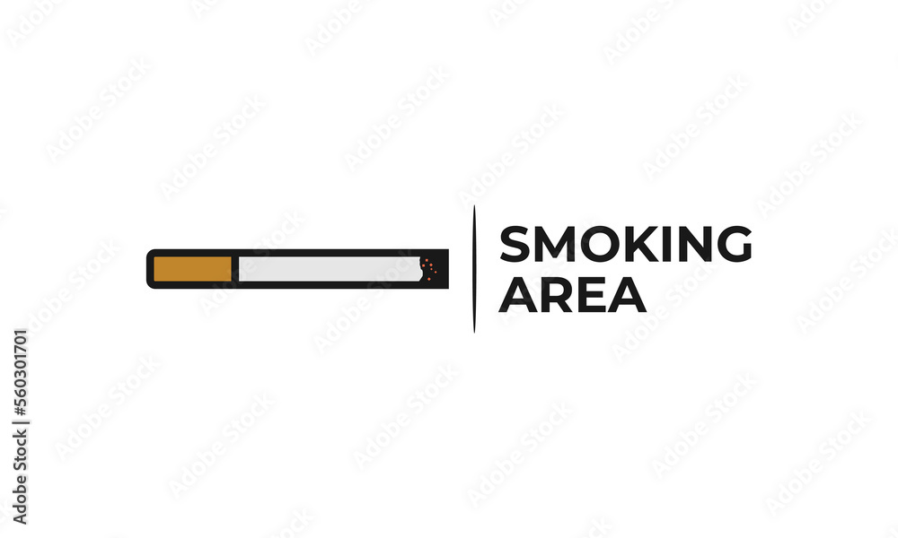 smoking area sign icon template smoking area sign icon template