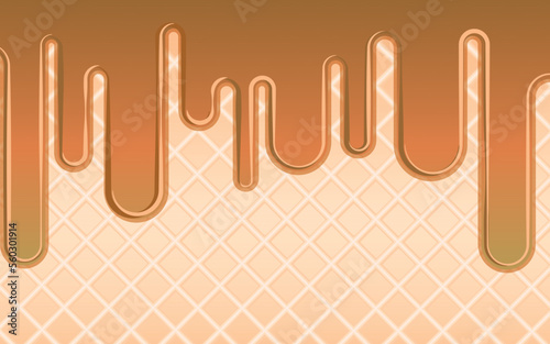 waffle vector background, vector illustration