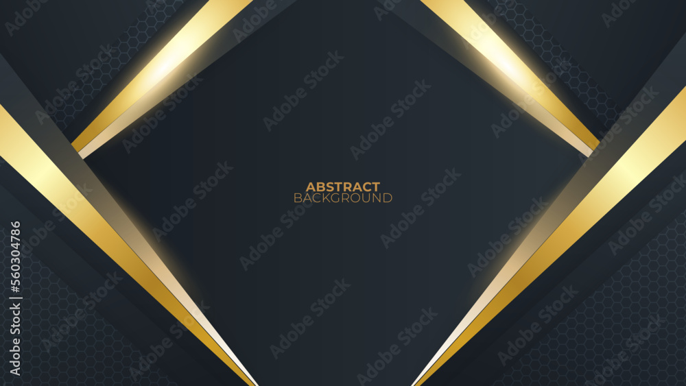 Luxury abstract background with golden lines, modern black backdrop concept 3d style. Illustration from vector about modern template deluxe design. Luxury abstract background with golden lines, modern black backdrop concept 3d style. Illustration from vector about modern template deluxe design.