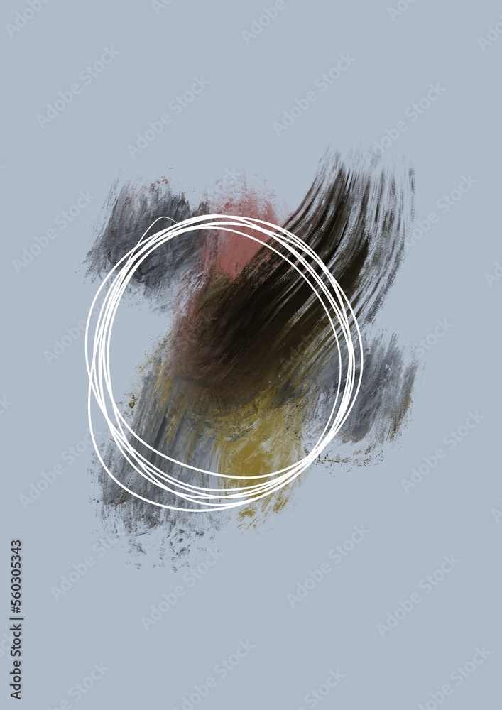 Fototapeta premium Minimalist illustration with soft colors, perfect for social media posting needs