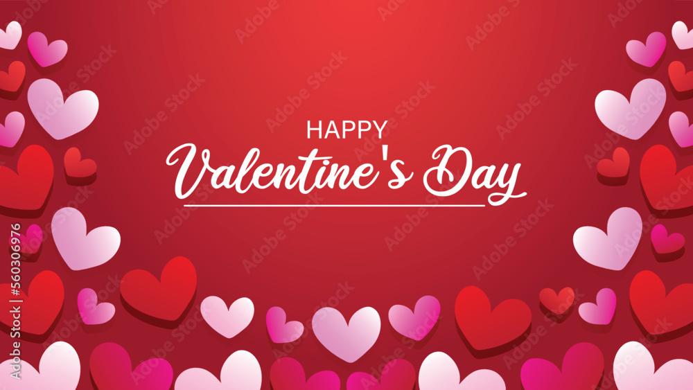 valentines day greeting vector design