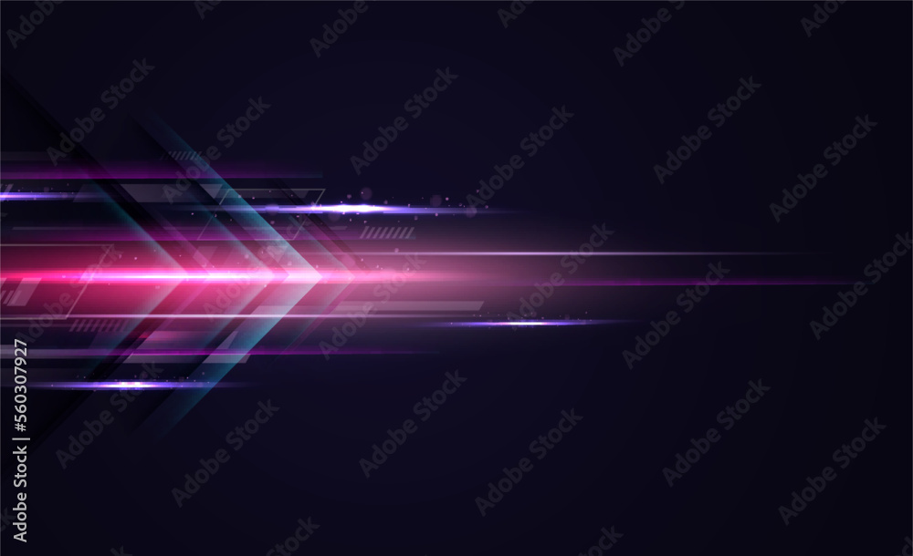 Abstract modern hight speed light arrow line technology effect. Modern abstract high speed motion. Colorful dynamic motion on a darkbackground. Vector illustration Abstract modern hight speed light arrow line technology effect. Modern abstract high speed motion. Colorful dynamic motion on a darkbackground. Vector illustration