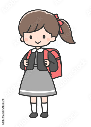 入学式の女の子