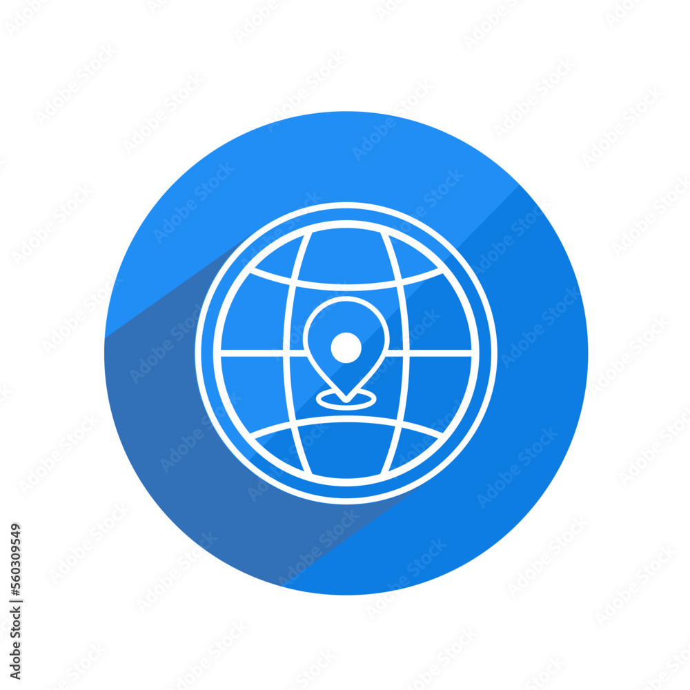 Flat 3d Contact Icon Flat 3d Contact Icon