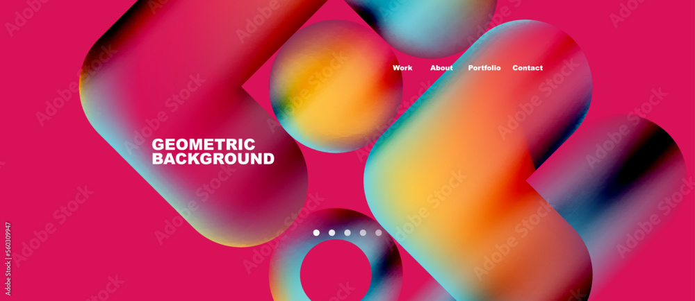 Abstract circles and round shapes landing page background. Vector Illustration For Wallpaper, Banner, Background, Card, Book Illustration, landing page. Pattern design concept Abstract circles and round shapes landing page background. Vector Illustration For Wallpaper, Banner, Background, Card, Book Illustration, landing page. Pattern design concept