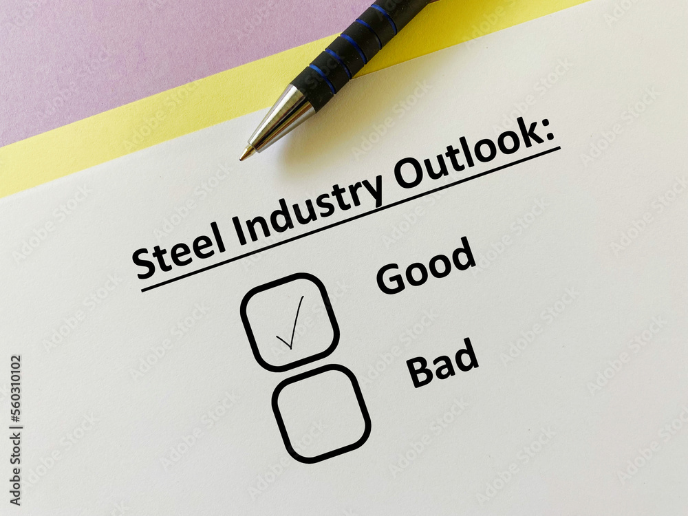 Fototapeta premium Questionnaire about industry