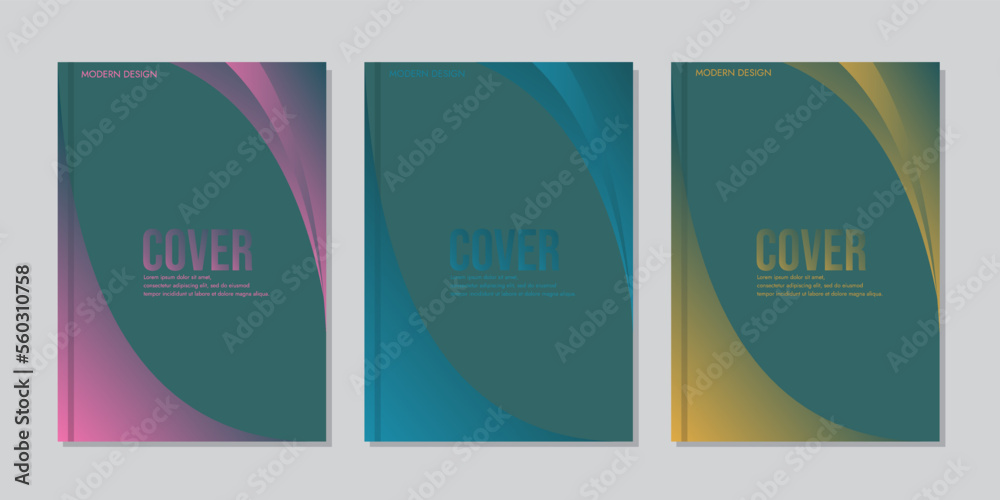 Abstract vector covers design template. Geometric gradient background ...