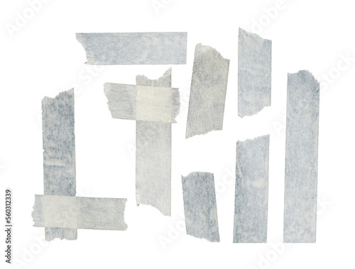 paper adhesive tape isolated on black background, with clipping path