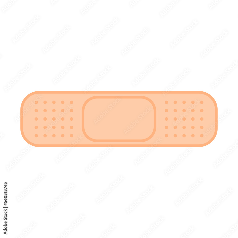 Simple And Clean Band Aid Vector Illlustration Simple And Clean Band Aid Vector Illlustration